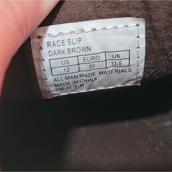 Reaction Kenneth Cole size 12 toddler boys dark brown race slip on loafers - Picture 6 of 8